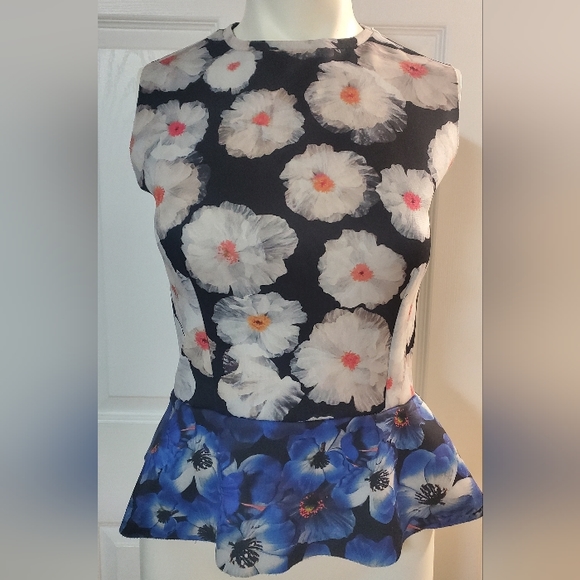 ZARA PEPLUM TOP - Picture 1 of 3